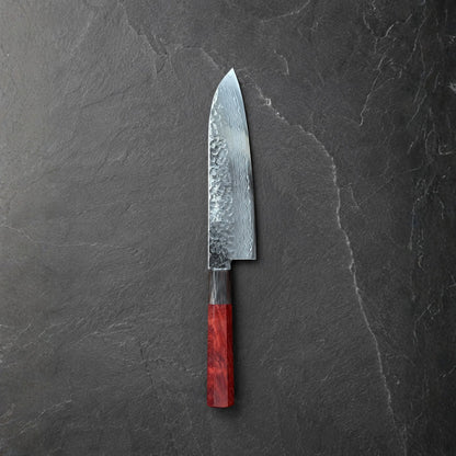 Tosa Tsuboya Santoku 180mm Damascus Tsuchime Nerezová ocel