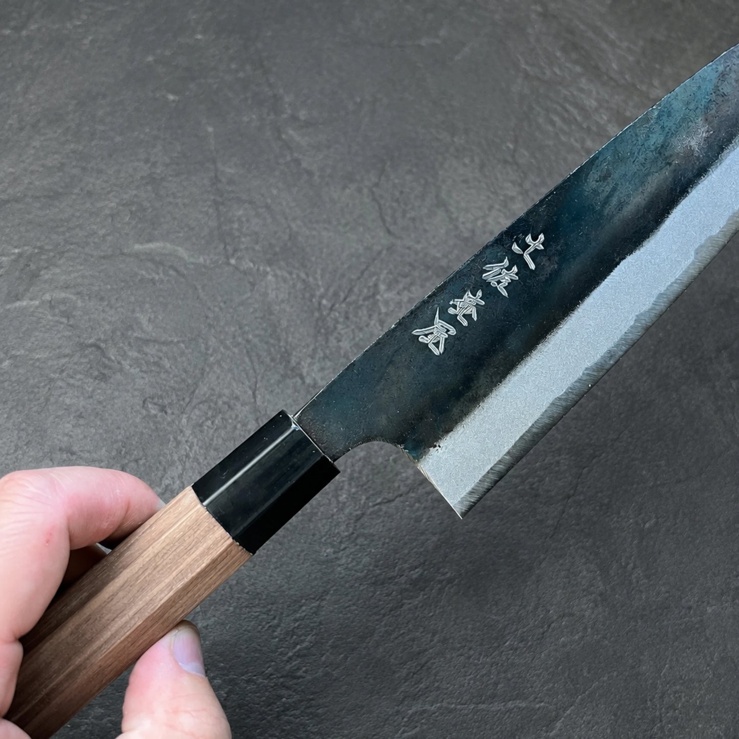 Tosa Tsuboya Santoku 180mm Aogami no.2 Kurouchi