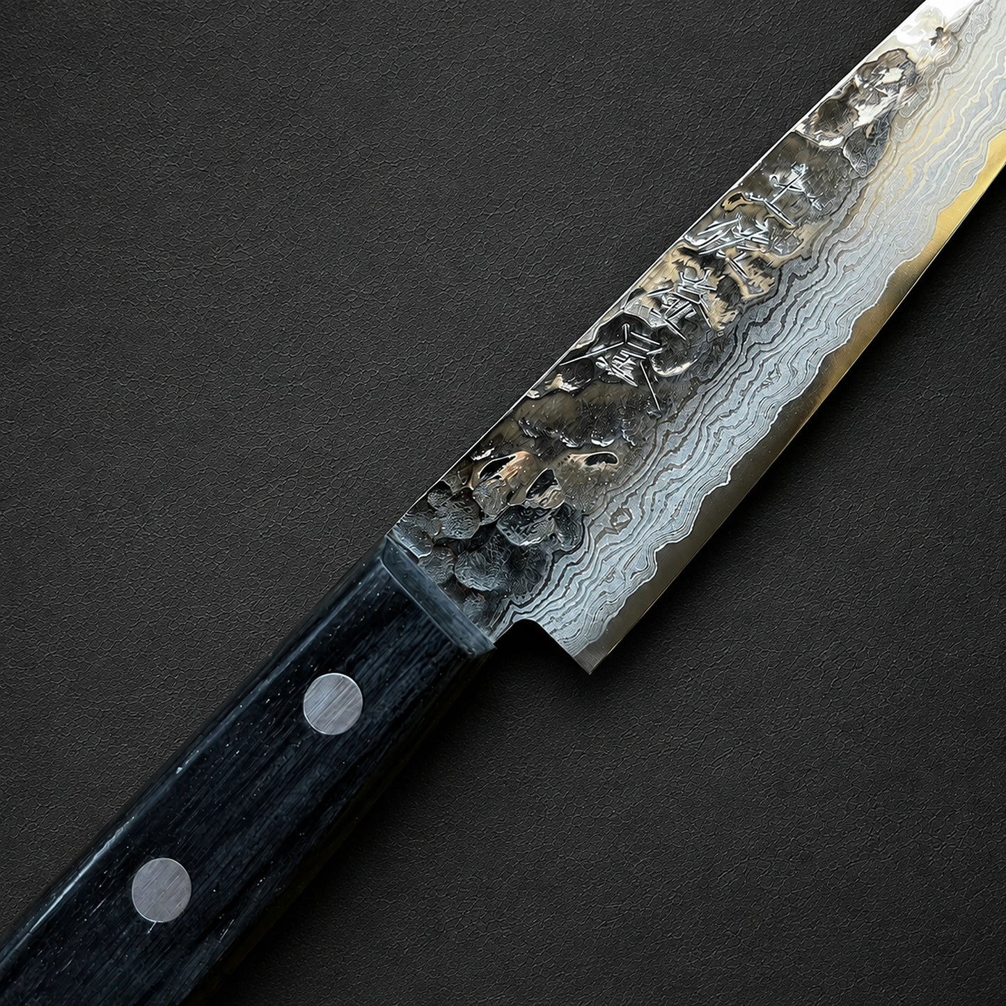 Tosa Tsuboya Petty 120 mm Damast Tsuchime