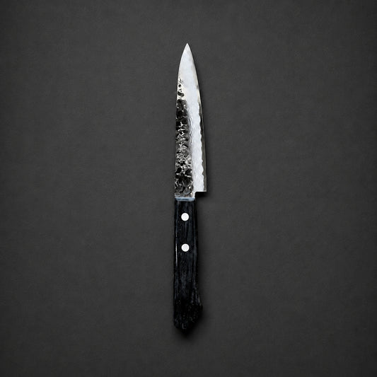 Tosa Tsuboya Petty 120mm Damascus Tsuchime