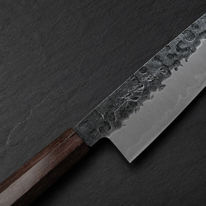 Yoshihiro Santoku 185mm AUS-8A Tsuchime Kurouchi
