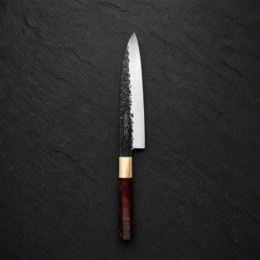 Yoshihiro Gyuto 215mm AUS-8A Tsuchime Kurouchi