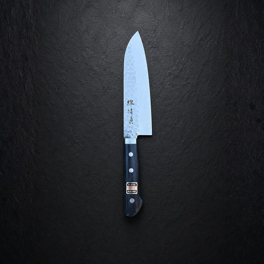 Sakai Hon-Warikomi Santoku 165mm Nerezová ocel Tsuchime