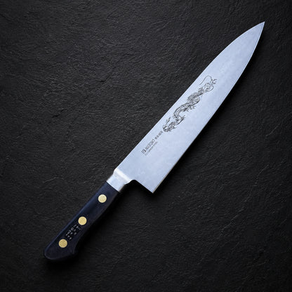 Misono Gyuto 240mm Carbon Steel Dragon Engraving
