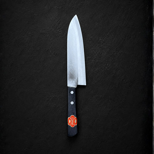 Kazutada Santoku 170 mm Shirogami No. San Mai
