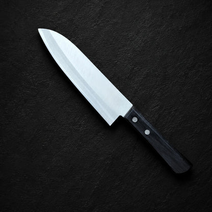 Kazutada Santoku 170mm Shirogami No. San Mai