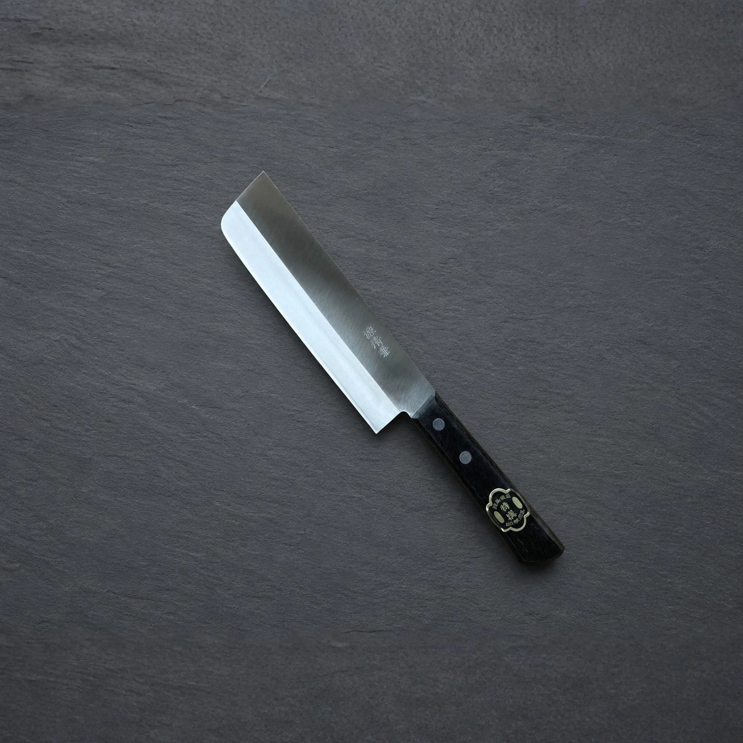 Genki Kiyokane Nakiri 165mm Shirogami No. 2 DP Warikomi Nerezová ocel
