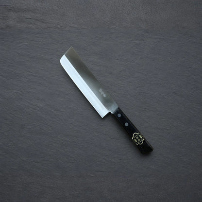 Genki Kiyokane Nakiri 165mm Shirogami No. 2 DP Warikomi Nerezová ocel