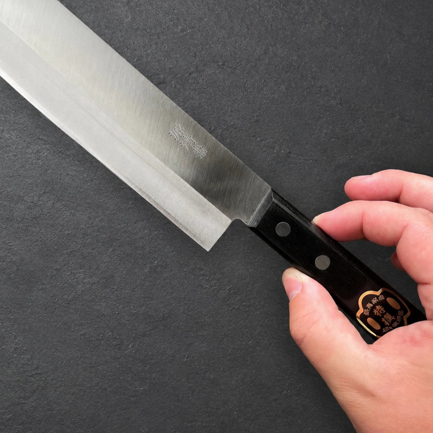 Genki Kiyokane Nakiri 165mm Shirogami No. 2 DP Warikomi Nerezová ocel