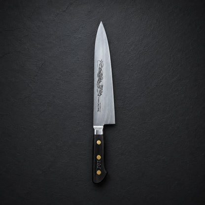 Misono Gyuto 240mm Carbon Steel Dragon Engraving