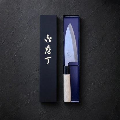 Sakai Shigekatsu Deba 165mm Shirogami no. 2 Single-sided cut