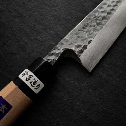 Banshu Mitsuki Deba 180mm Shirogami Tsuchime